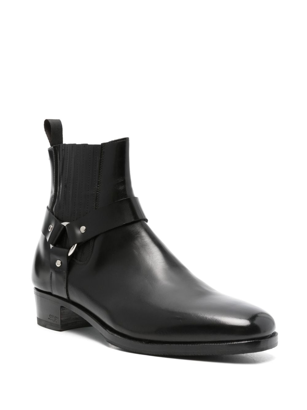 Stivaletti con cinturini in nero Lidfort Italy uomo LIDFORT ITALY divincenzoboutique